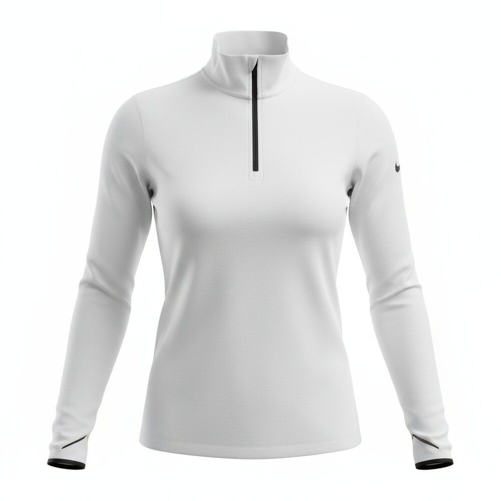 Nike Women’s White Half‑Zip Performance Jacket/ Size: Medium Athleisure